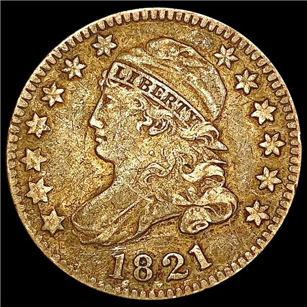 1821 LD Capped Bust Dime LIGHTLY CIRCULATED