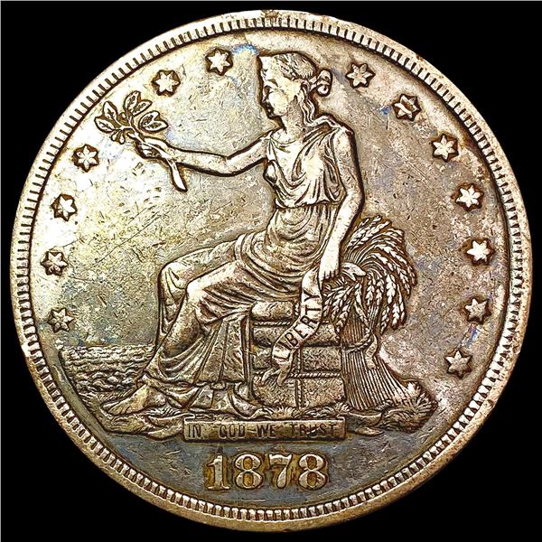 1878 S Silver Trade Dollar NEARLY UNCIRCULATED