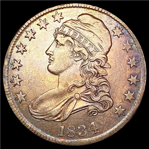 1834 Capped Bust Half Dollar CLOSELY UNCIRCULATED