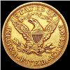 Image 2 : 1898 $5 Gold Half Eagle CLOSELY UNCIRCULATED