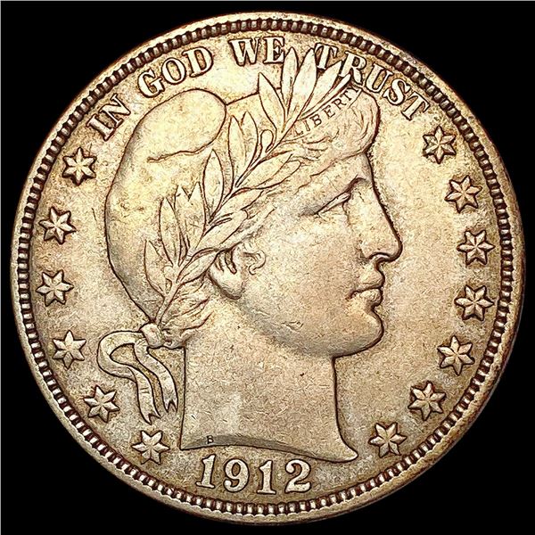 1912-S Barber Half Dollar CLOSELY UNCIRCULATED