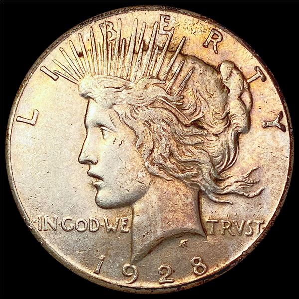 1928 Silver Peace Dollar CLOSELY UNCIRCULATED
