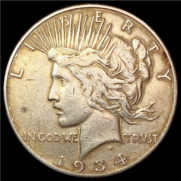1934-S Silver Peace Dollar LIGHTLY CIRCULATED