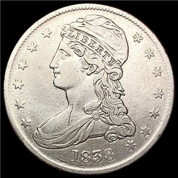 1838 Capped Bust Half Dollar CLOSELY UNCIRCULATED