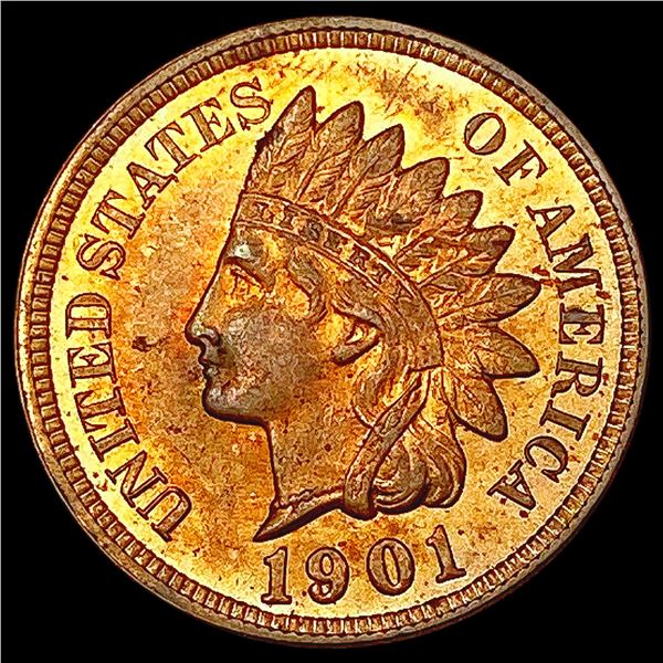 1901 RB Indian Head Cent CHOICE BU