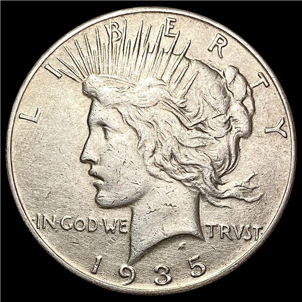 1935 Silver Peace Dollar NEARLY UNCIRCULATED