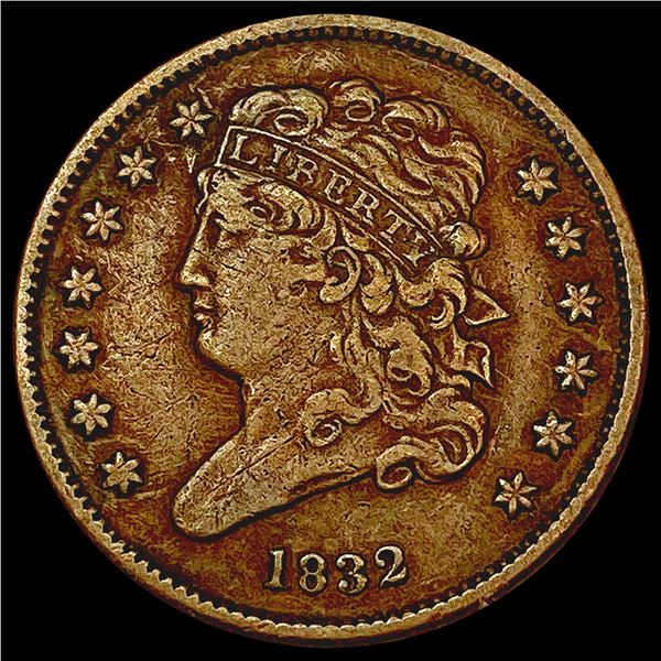 1832 Classic Head Half Cent LIGHTLY CIRCULATED