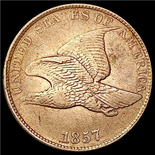 1857 Flying Eagle Cent NEARLY UNCIRCULATED
