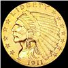 Image 1 : 1911 $2.50 Gold Quarter Eagle UNCIRCULATED