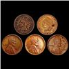 Image 1 : [5]1907-1918 Indian Head & Wheat Cents HIGH GRADE