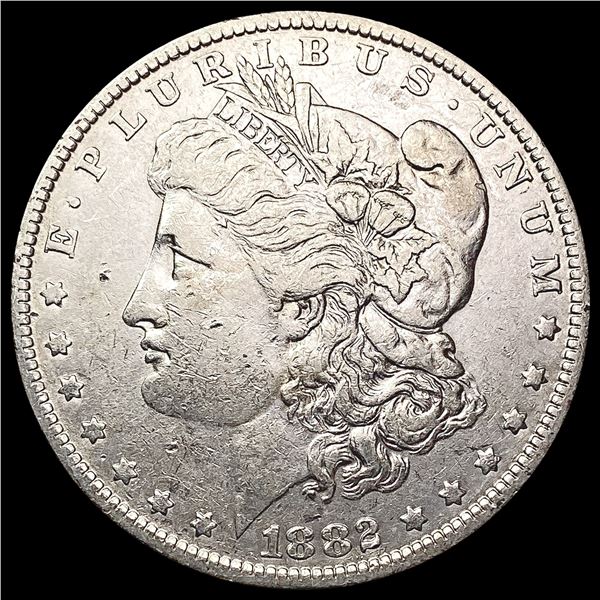 1882-O/S Strong Morgan Silver Dollar NEARLY UNCIRCULATED