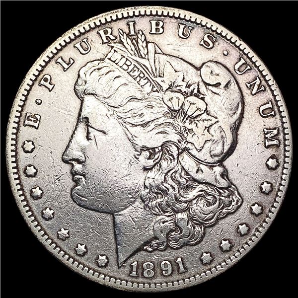 1891-CC Morgan Silver Dollar NEARLY UNCIRCULATED