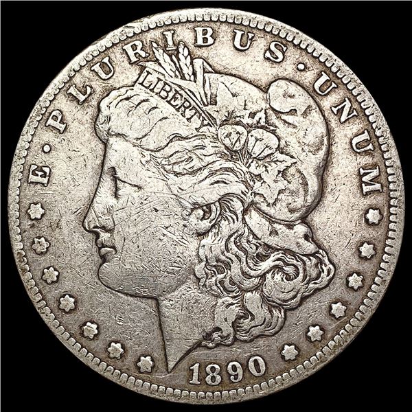 1890-CC Morgan Silver Dollar LIGHTLY CIRCULATED