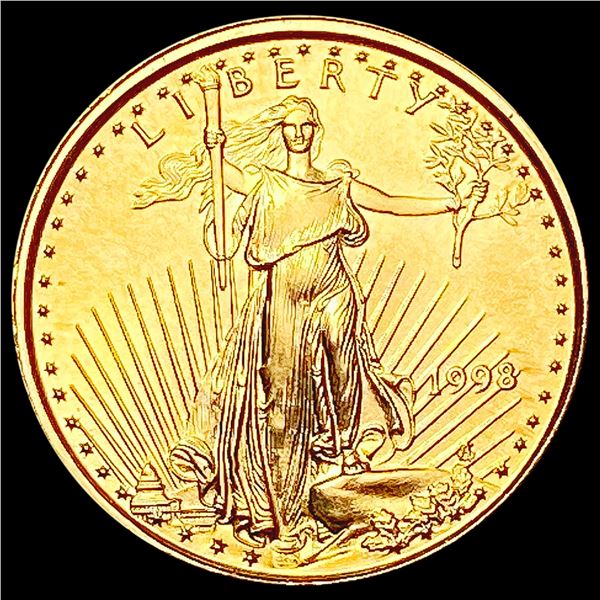 1998 1/10oz $5 AGE SUPERB GEM BU