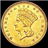 Image 1 : 1862 Rare Gold Dollar CLOSELY UNCIRCULATED