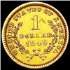 Image 2 : 1849 Rare Gold Dollar CLOSELY UNCIRCULATED