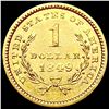Image 2 : 1849 Rare Gold Dollar CLOSELY UNCIRCULATED