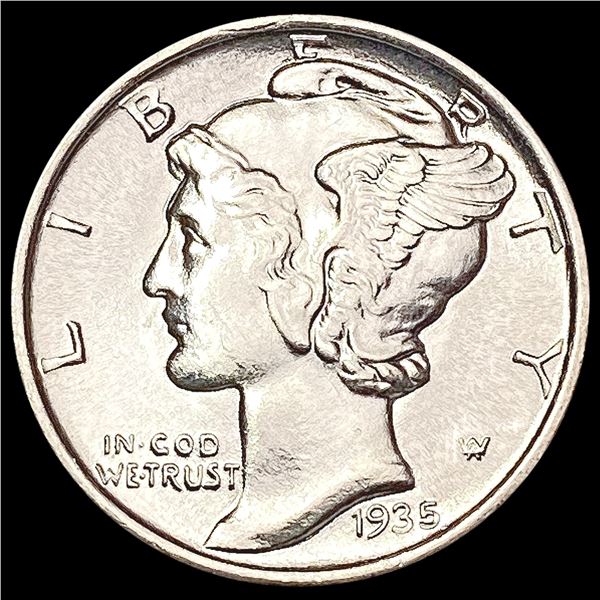1935 Mercury Dime GEM BU