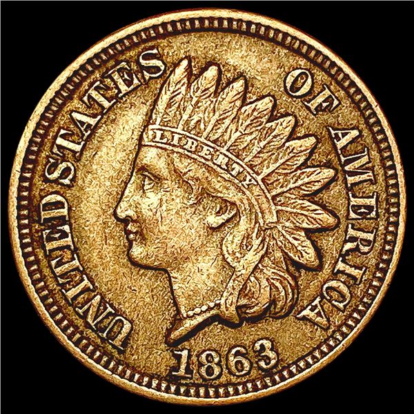1863 Indian Head Cent CLOSELY UNCIRCULATED