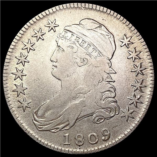 1809 Capped Bust Half Dollar LIGHTLY CIRCULATED
