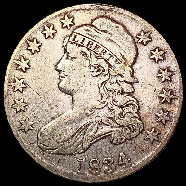 1834 Capped Bust Half Dollar LIGHTLY CIRCULATED