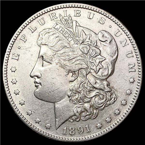 1891 S Morgan Silver Dollar CHOICE AU