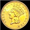 Image 1 : 1862 Rare Gold Dollar CLOSELY UNCIRCULATED