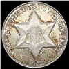 Image 1 : 1862 Silver Three Cent CHOICE AU