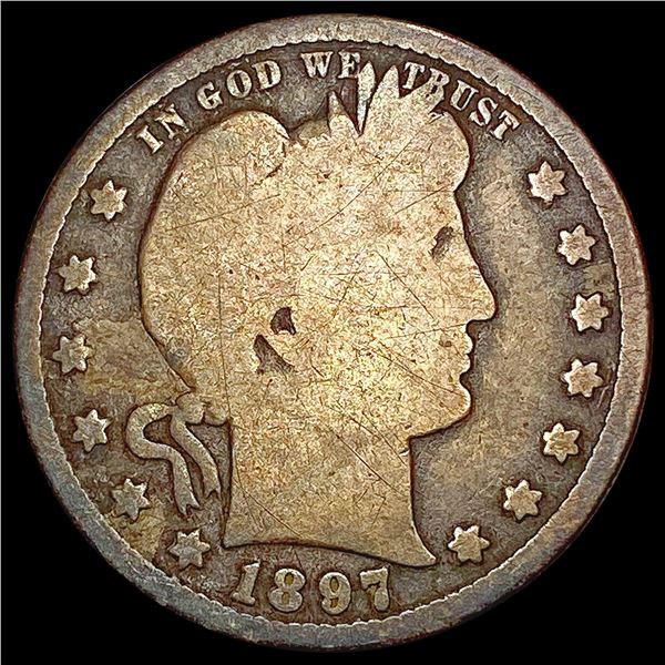 1897-S Barber Quarter NICELY CIRCULATED