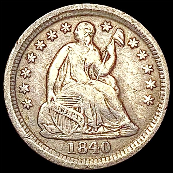 1840-O Seated Liberty Half Dime NEARLY UNCIRCULATED