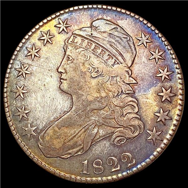 1822 Capped Bust Half Dollar LIGHTLY CIRCULATED