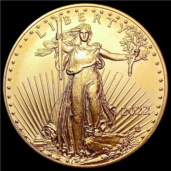 2022 1oz $50 American Gold Eagle SUPERB GEM BU