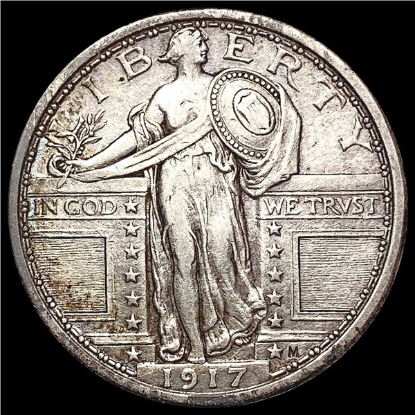 1917 T1 Standing Liberty Quarter LIGHTLY CIRCULATED
