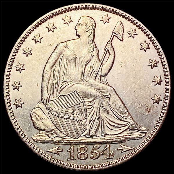 1854 Arrows Seated Liberty Half Dollar UNCIRCULATED