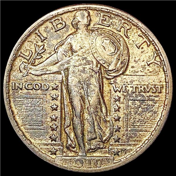 1917 T2 Standing Liberty Quarter NEARLY UNCIRCULATED