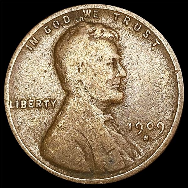 1909-S Wheat Cent NICELY CIRCULATED