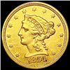 Image 1 : 1854 $2.50 Gold Quarter Eagle CLOSELY UNCIRCULATED