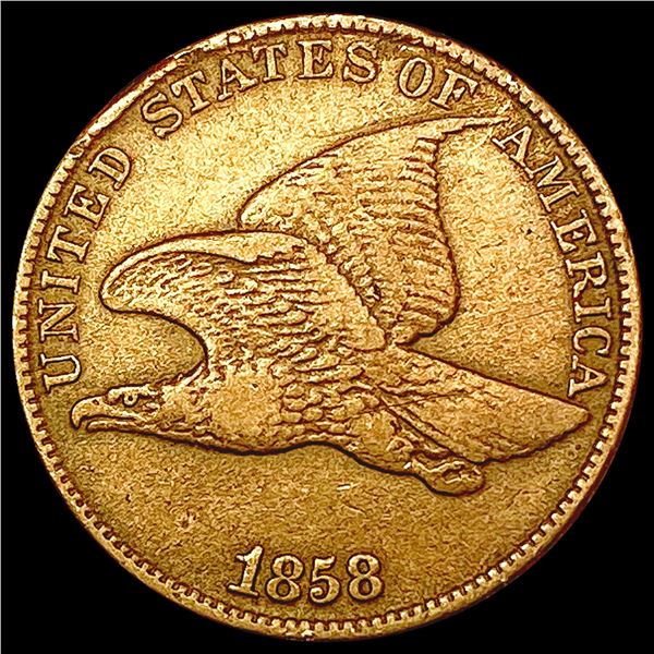 1858 Lg Letters Flying Eagle Cent LIGHTLY CIRCULATED