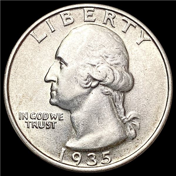 1935-D Washington Silver Quarter CHOICE AU
