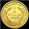 Image 2 : 1853-O Rare Gold Dollar CLOSELY UNCIRCULATED