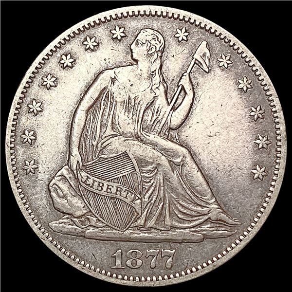 1877-S Seated Liberty Half Dollar NEARLY UNCIRCULATED