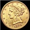 Image 1 : 1895/5 $5 Gold Half Eagle UNCIRCULATED