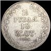 Image 2 : 1836 Poland Silve1 1/2 Rubles LIGHTLY CIRCULATED