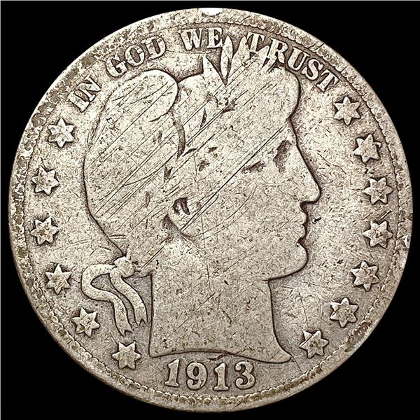 1913 Barber Half Dollar NICELY CIRCULATED