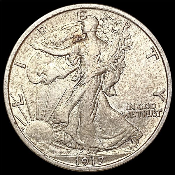 1917 Walking Liberty Half Dollar CHOICE AU