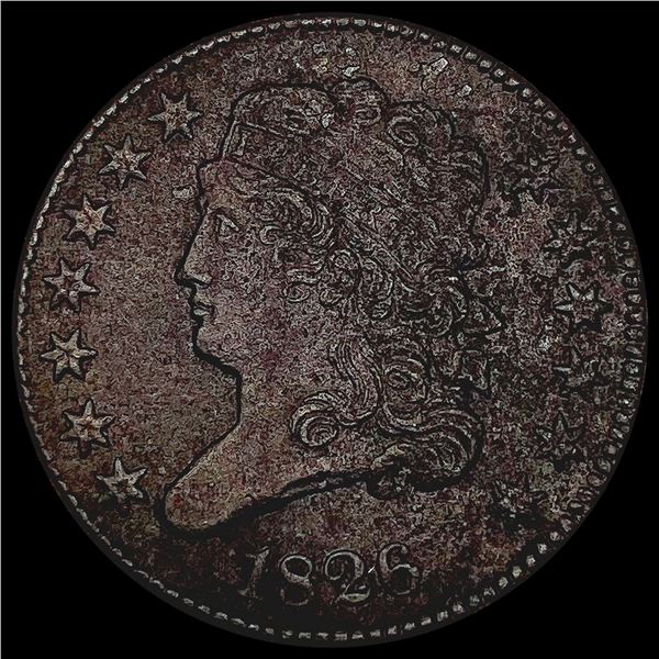 1826 C - 2 Classic Head Half Cent CLOSELY UNCIRCULATED