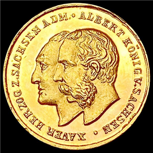 1891 German States Gold Medal .04AGW CHOICE PROOF