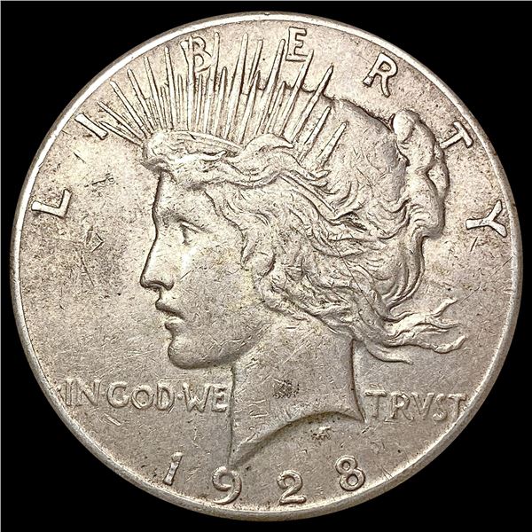 1928 Silver Peace Dollar CLOSELY UNCIRCULATED