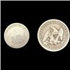 Image 2 : [2] Seated Liberty Type Coins (1840-O, 1858-O) NICELY CIRCULATED