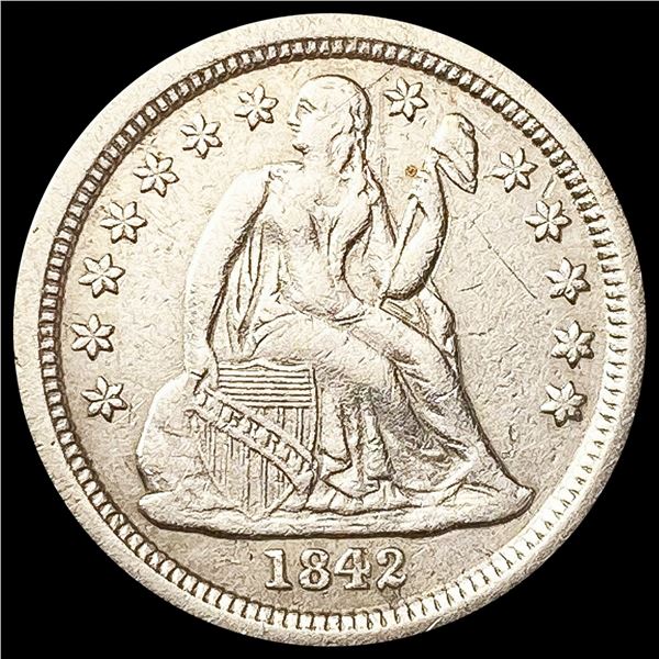 1842-O Seated Liberty Dime CLOSELY UNCIRCULATED